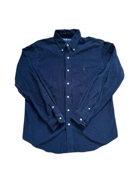 Polo by Ralph Lauren Corduroy Men’s Classic Navy Button-Down Shirt